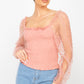 Square Neck Smocking Top