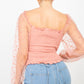 Square Neck Smocking Top