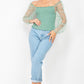 Square Neck Smocking Top