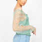 Square Neck Smocking Top