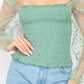 Square Neck Smocking Top