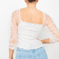 Square Neck Smocking Top