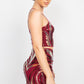 Sequin Square Cami Top & Mini Skirt Set
