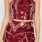 Sequin Square Cami Top & Mini Skirt Set