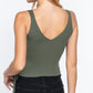 V-neck Side Ruched Sweater Top