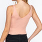 V-neck Side Ruched Sweater Top