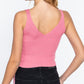 V-neck Side Ruched Sweater Top