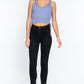 V-neck Side Ruched Sweater Top