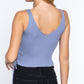 V-neck Side Ruched Sweater Top