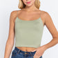 Elastic Strap Two Ply Dty Brushed Knit Cami Top