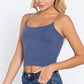 Elastic Strap Two Ply Dty Brushed Knit Cami Top