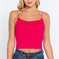 Elastic Strap Two Ply Dty Brushed Knit Cami Top