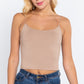 Elastic Strap Two Ply Dty Brushed Knit Cami Top