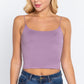 Elastic Strap Two Ply Dty Brushed Knit Cami Top