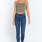 Elastic Strap Two Ply Dty Brushed Knit Cami Top