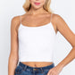 Elastic Strap Two Ply Dty Brushed Knit Cami Top