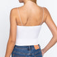 Elastic Strap Two Ply Dty Brushed Knit Cami Top