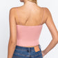 Elastic Strap Two Ply Dty Brushed Knit Cami Top