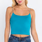 Elastic Strap Two Ply Dty Brushed Knit Cami Top